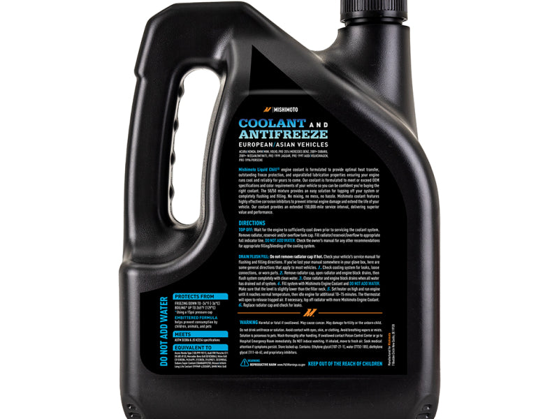 Mishimoto Liquid Chill EG Coolant, European/Asian Vehicles, Blue