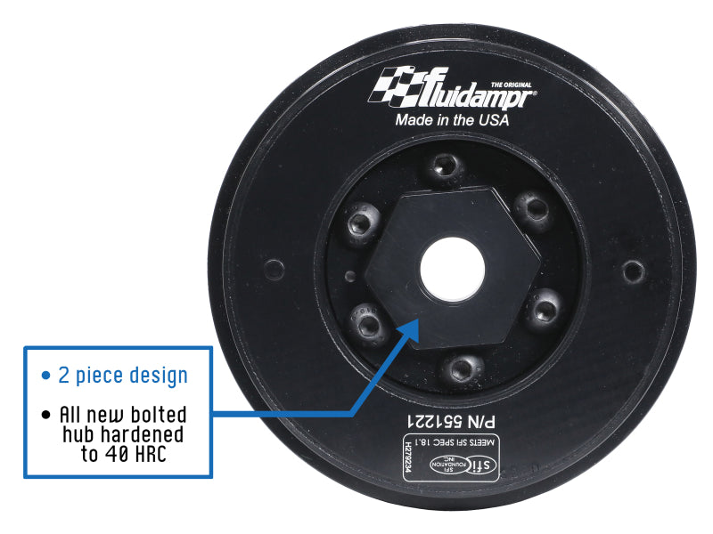 Fluidampr 91-08 VW Golf/05-12 Passat B6/B7 / 03-10 Audi TT Steel Internally Balanced Damper