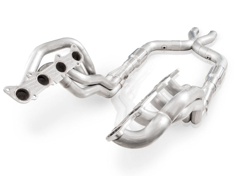 Stainless Power 2011-14 Mustang GT Headers 1-7/8in Primaries High-Flow Cats 3in X-Pipe