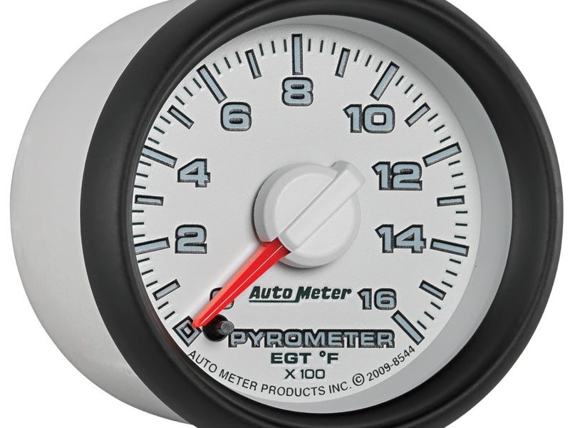 Autometer Factory Match 52.4mm Full Sweep Electronic 0-1600 Deg F EGT/Pyrometer Gauge
