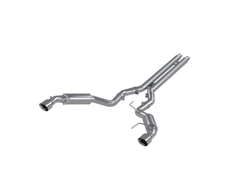 MBRP 15-17 Ford Mustang GT 5.0 3in Cat Back Dual Split Rear Race Version 4.5in Tips - Aluminized