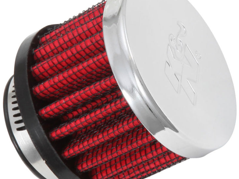 K&N 1in Flange ID x 2in OD x 1.5 inch H Rubber Base Crankcase Vent Filter