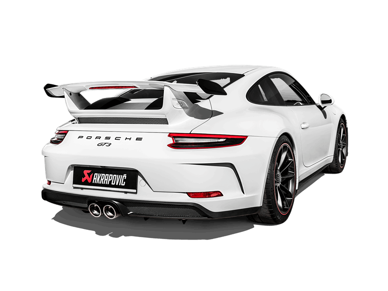Akrapovic 2018 Porsche 911 GT3 (991.2) Slip-On Race Line (Titanium) w/Titanium Tail Pipe Set