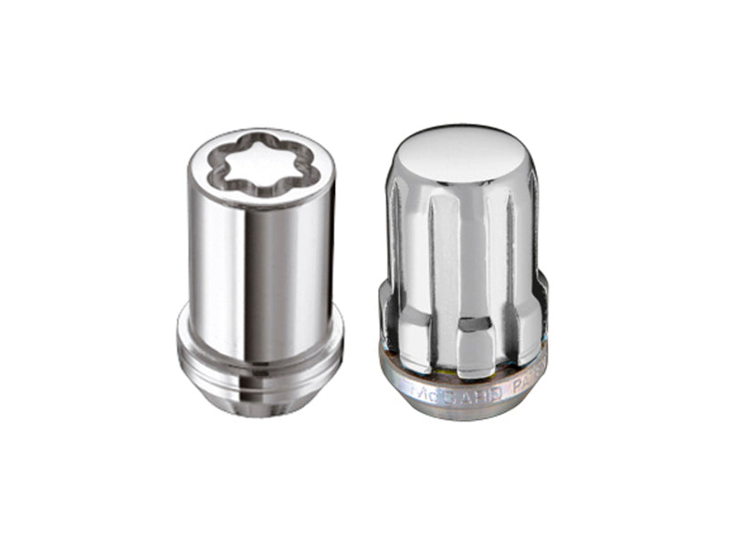McGard SplineDrive Tuner 4 Lug Install Kit w/Locks & Tool (Cone) M12X1.5 / 13/16 Hex - Chrome