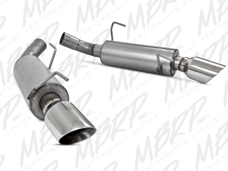 MBRP 05-10 Ford Mustang GT 5.0/Shelby GT500 Dual Mufflers Axle Back Split Rear AL