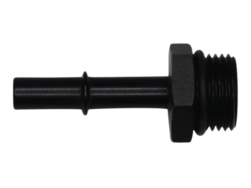 DeatschWerks 10AN ORB Male to 3/8in Male EFI Quick Connect Adapter - Anodized Matte Black