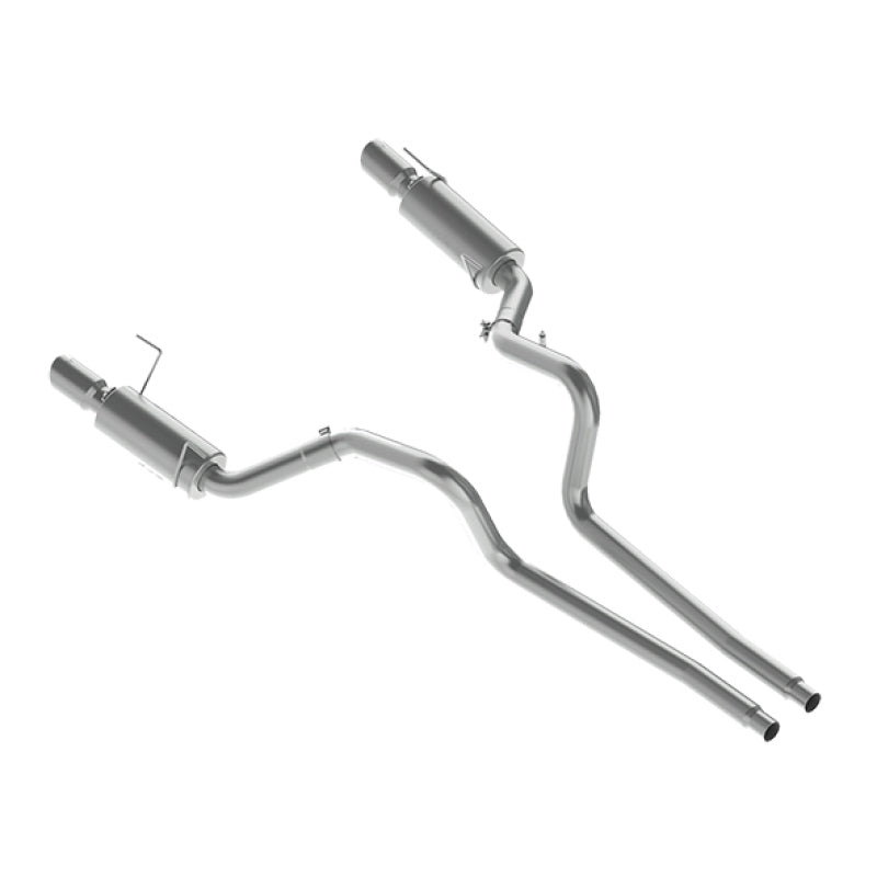 MBRP 05-09 Ford Shelby GT500 / GT Dual Split Rear Street Version 4in Tips T409 Exhaust System