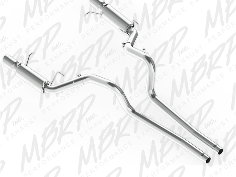 MBRP 11-14 Ford Mustang GT 5.0L Dual Split Rear Race Version AL 3in Cat Back Exhaust System