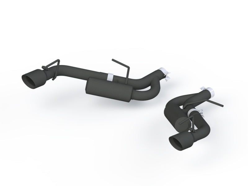 MBRP 16-19 Chevrolet Camaro 2.5in Black Coated Non NPP Axle Back Exhaust System - 4in Dual Wall Tips