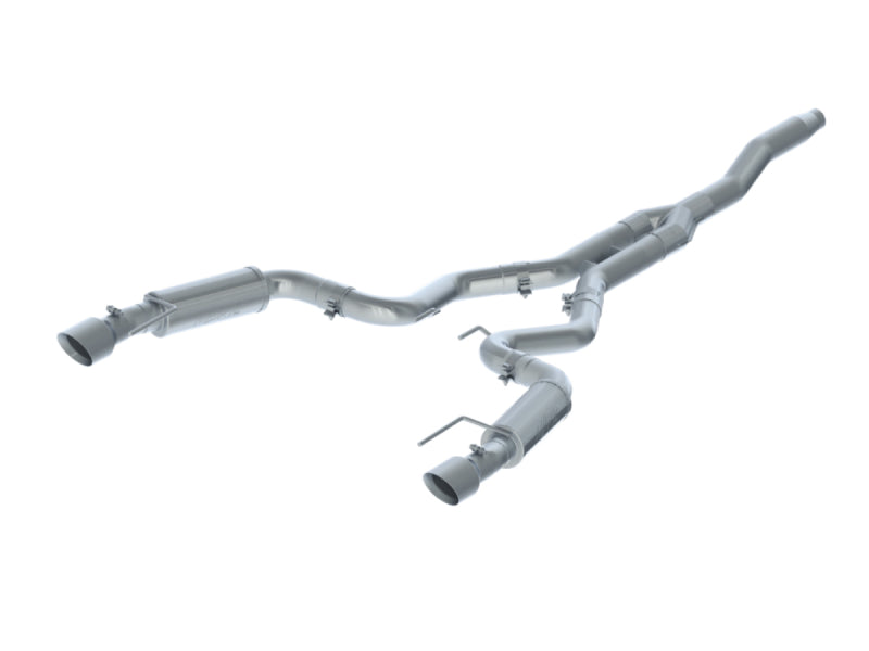 MBRP 15-18 Ford Mustang EcoBoost 2.3L T409 3in Cat Back Dual Split Rear Exit (Race Version)