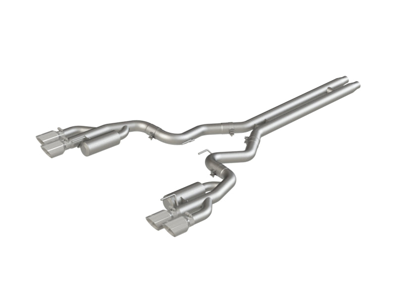 MBRP 18-19 Ford Mustang GT 5.0 3in Cat Back Quad Tip Race Version - T304