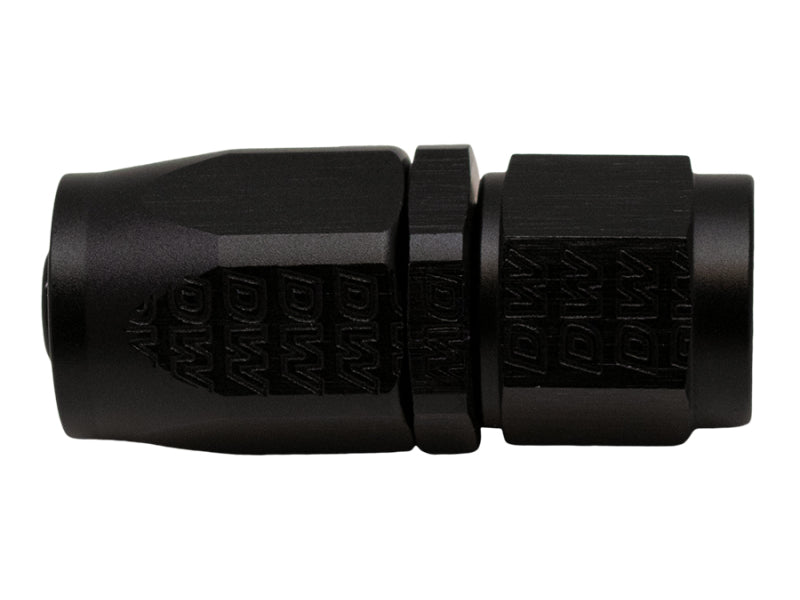 DeatschWerks 6AN Female Swivel Strait Hose End CPE - Anodized Matte Black