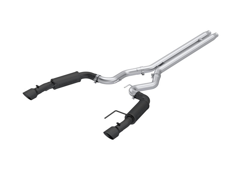 MBRP 2024Ford Mustang GT S650, 5.0 3in Cat-Back Dual Split Black-Coated Aluminized Steel