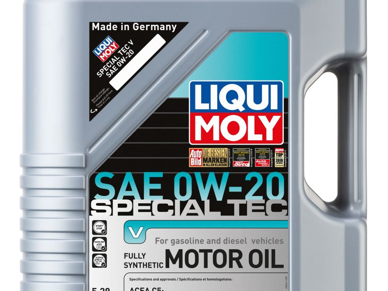 LIQUI MOLY 5L Special Tec V Motor Oil SAE 0W20