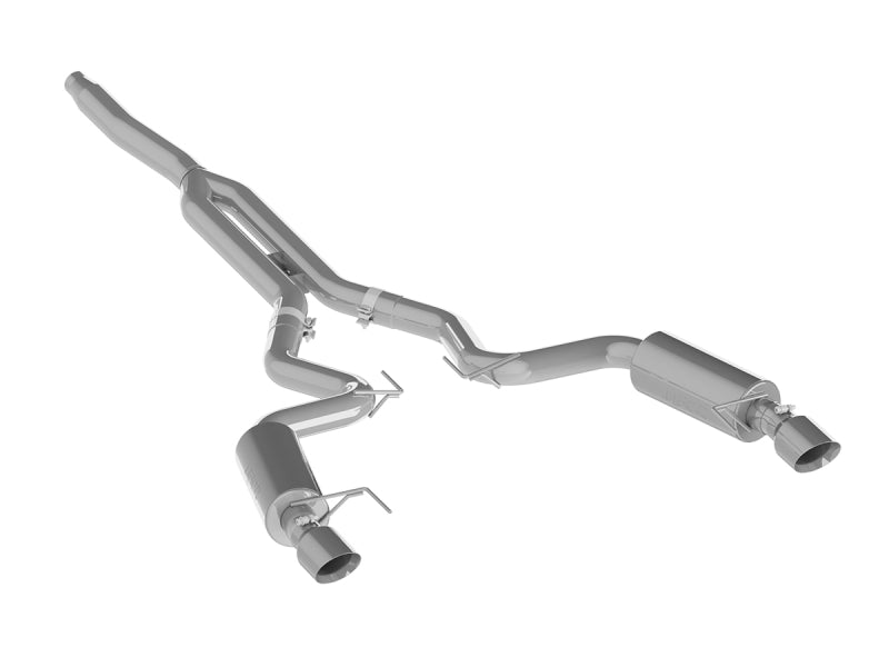MBRP 15-18 Ford Mustang EcoBoost 2.3L T409 3in Cat Back Dual Split Rear Exit (Street Version)