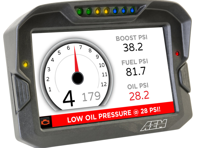 AEM CD-7 Logging GPS Enabled Race Dash Carbon Fiber Digital Display w/o VDM (CAN Input Only)