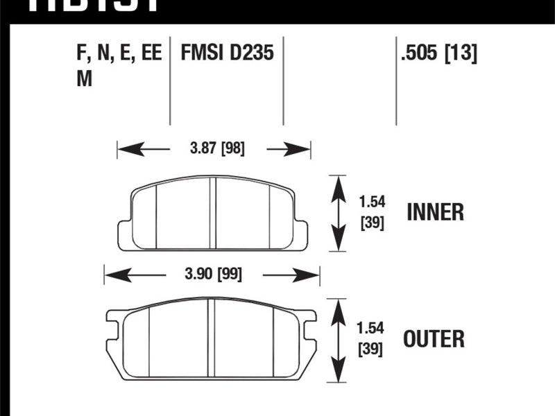 Hawk 81-85 Mazda RX-7 Blue 9012 Rear Race Brake Pads
