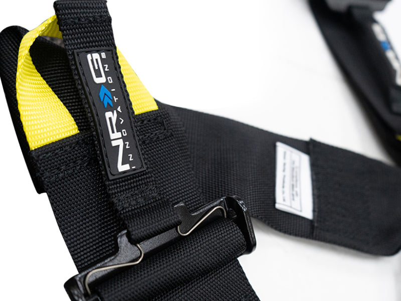 NRG FIA 6pt 2in. Shoulder Belt for HANS Device/ Rotary Cam Lock Buckle/ 3in. Waist Belt - Black