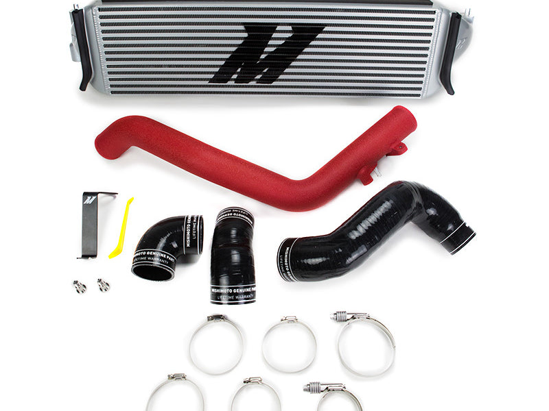 Mishimoto 2017+ Honda Civic Type R Intercooler Kit - Silver Intercooler Red Piping