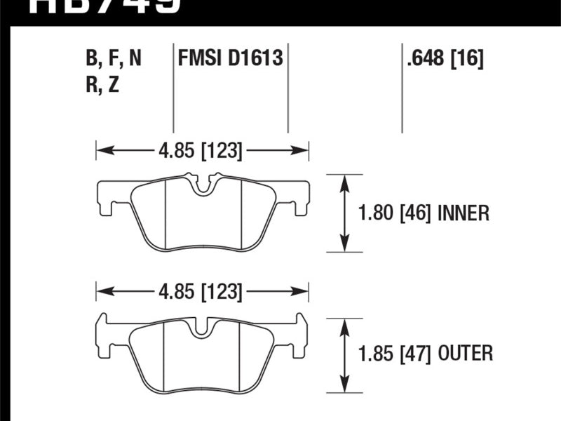 Hawk 13-14 BMW 328i/328i xDrive / 2014 428i/428i xDrive HPS 5.0 Rear Brake Pads