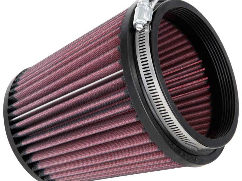 K&N Filter Universal Rubber Filter Round Tapered 4.5in  Flange 5.875in Base 4.5 inch Top 6in  Height