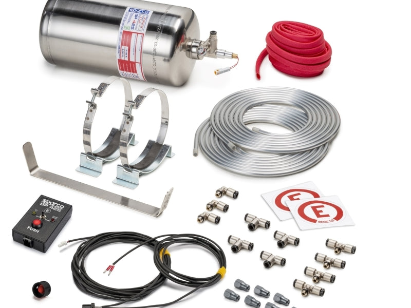 Sparco 4.25 Liter Electric Steel Extinguisher System