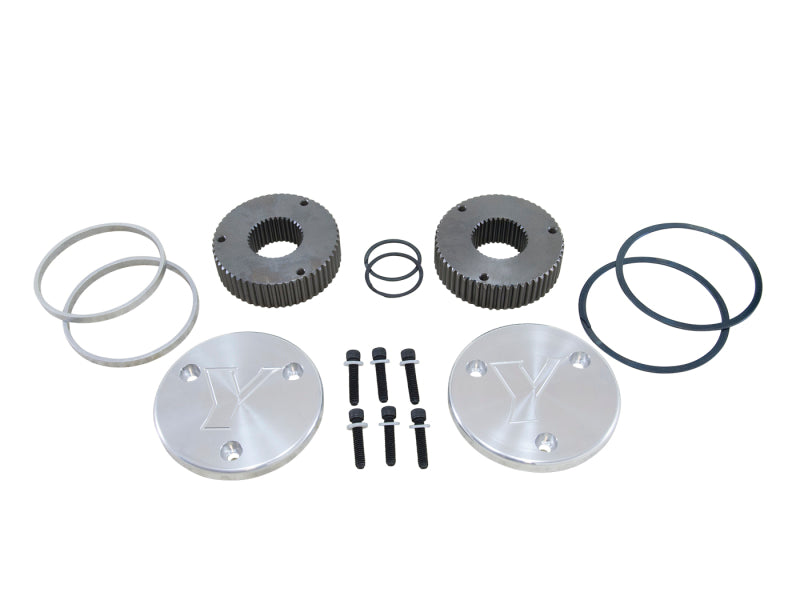 Yukon Gear Hardcore Drive Flange Kit For Dana 60 / 35 Spline Outer Stubs. Yukon Engraved Caps