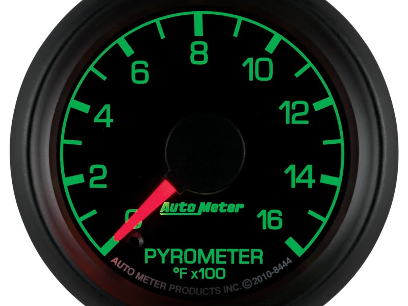Autometer Factory Match Ford 52.4mm Full Sweep Electronic 0-1600 Deg F EGT/Pyrometer Gauge