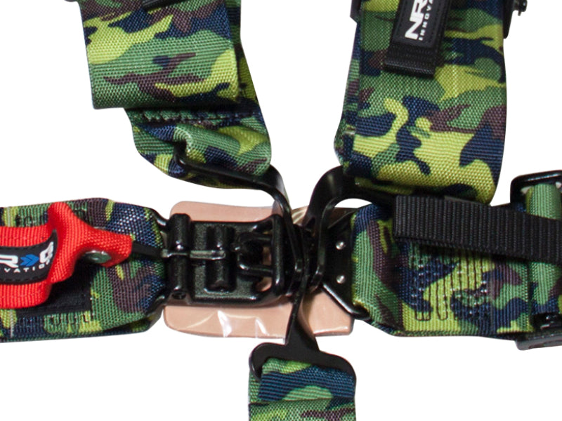 NRG SFI 16.1 5pt 3in. Seat Belt Harness/ Latch Link - Camo