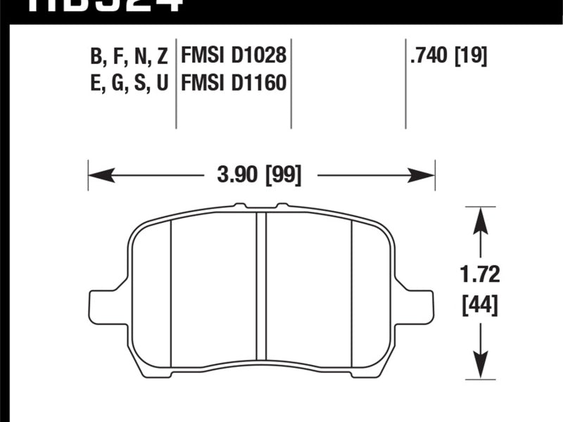 Hawk 05-07 Cobalt SS / 08-09 HHR / 04+ Malibu / 07A+ G5 GT / 06+ G6 / HPS Street Front Brake Pads