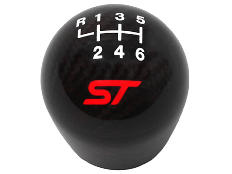Ford Racing 13-17 Focus ST Black Carbon Fiber 6 Speed Shift Knob