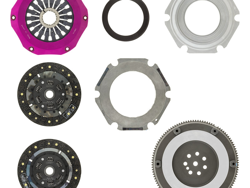 Exedy 96-06 Mitsubishi Evo 4-9 4G63T 2.0L Twin-Organic Stage 5 Clutch Kit (RACING USE ONLY)