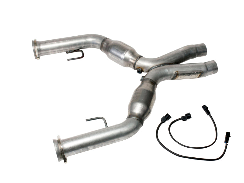 BBK 05-10 Mustang 4.6 Short Mid X Pipe With Catalytic Converters 2-3/4 For BBK Long Tube Headers