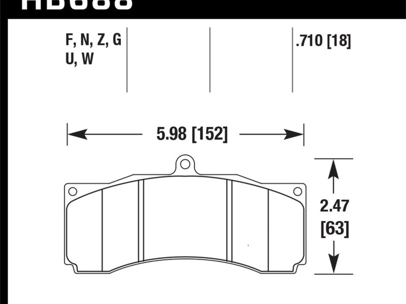 Hawk DTC-70 Universal Performance Compound Racing Brake Pads