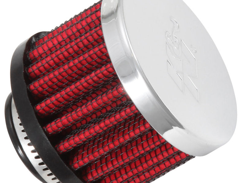 K&N 3/4 inch ID 2 inch OD 1.5 inch H Clamp On Crankcase Vent Filter