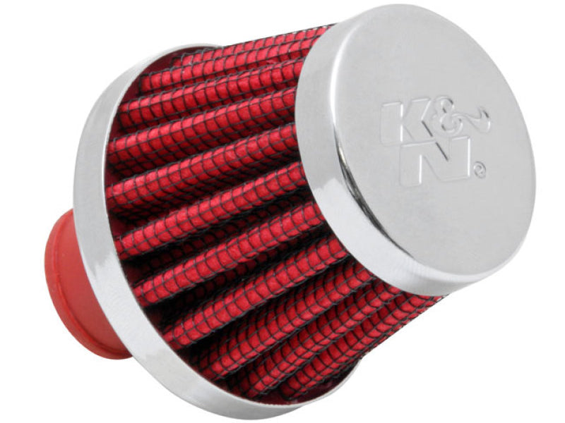 K&N 2in Base OD x .375in Flange ID x 1.75in H Rubber Base Crankcase Vent Filter