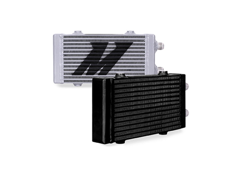 Mishimoto Universal Small Bar and Plate Dual Pass Black Oil Cooler