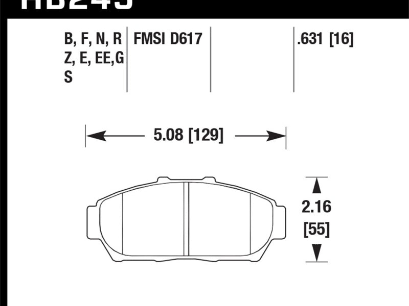 Hawk 94-01 Acura Integra (excl Type R)  Blue 9012 Race Front Brake Pads