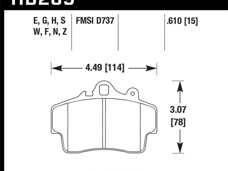 Hawk 97-08 Porsche Boxster DTC-60 Compound Front Brake Pads