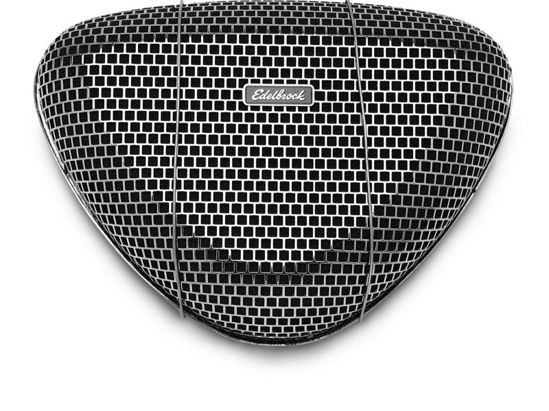 Edelbrock Air Cleaner Pro-Flo 1000 Series Triangular Steel Top 11 375In X 8 375In X 3In Chrome