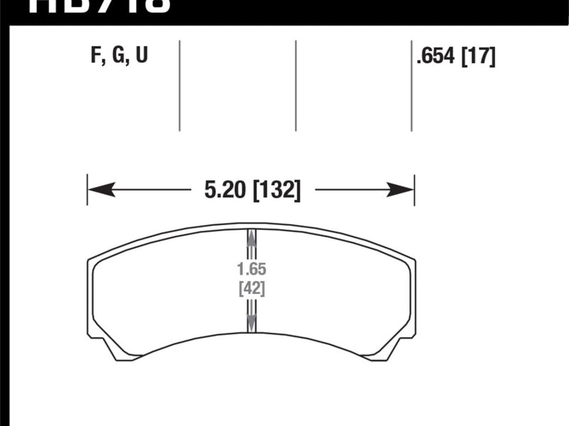 Hawk DTC-60 AP Racing/Alcon HB110 w/42mm Rad Depth Racing Brake Pads