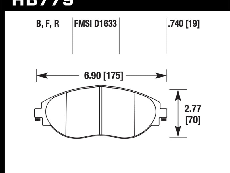 Hawk 2016 Audi S3 DTC-60 Front Brake Pads