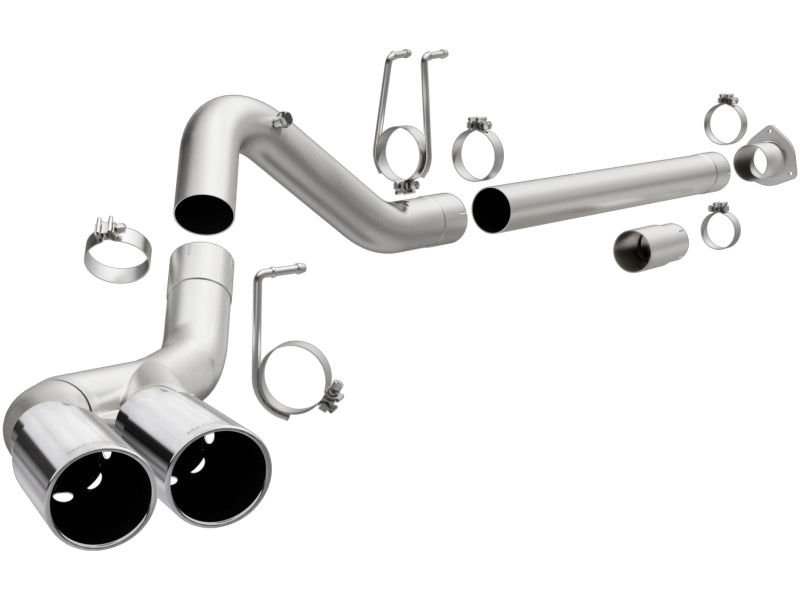 MagnaFlow 08-17 Ford F-250/F-350/F-450 4.6L/6.7 DPF-Back SS 4in Dual Single Passenger Side Rear Exit