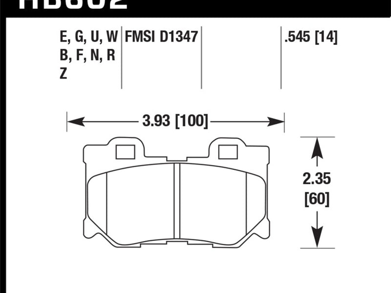 Hawk 10-11 Infiniti FX50 / 09-10 G37 / 09-10 Nissan 370Z DTC-70 Race Rear Brake Pads