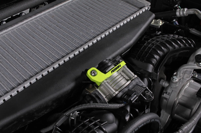 PERRIN 22-26 Subaru WRX / 19-25 Ascent / 20-25 Outback & Legacy Turbo TMIC Bracket - Neon Yellow