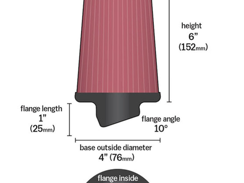 K&N Universal Rubber Filter