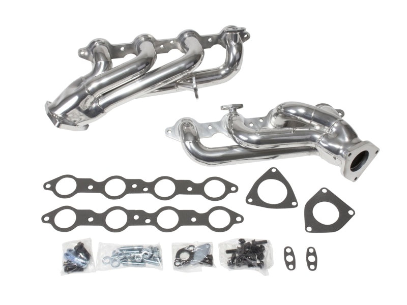 BBK 99-04 GM Truck SUV 4.8 5.3 Shorty Tuned Length Exhaust Headers - 1-3/4 Silver Ceramic