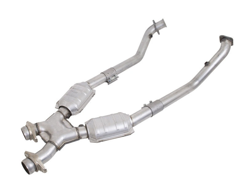 BBK 99-04 Mustang 4.6 GT / Cobra High Flow X Pipe With Catalytic Converters - 2-1/2