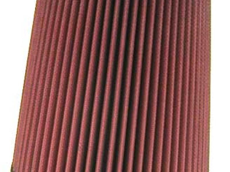 K&N Universal Chrome Round Tapered Air Filter 3in FlangeID / 6in Base OD / 4.5in Top OD / 8in Height