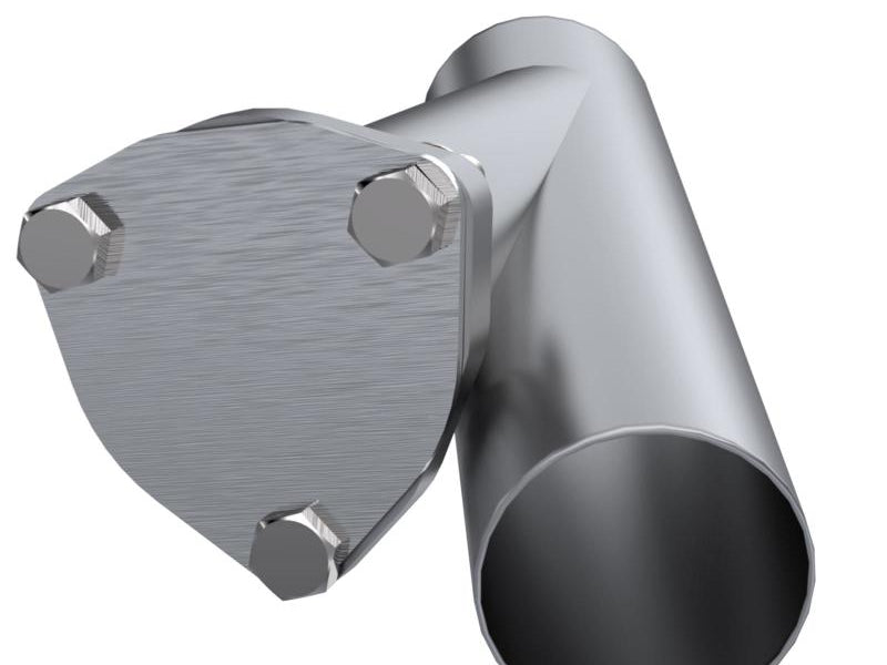 QTP 2.5in Weld-On QTEC Exhaust Cutout Y-Pipe